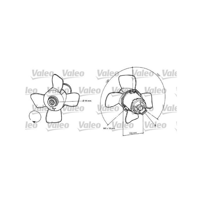 Ventilateur (refroidissement moteur) VALEO