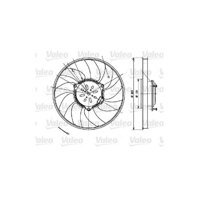 Ventilateur (refroidissement moteur) VALEO