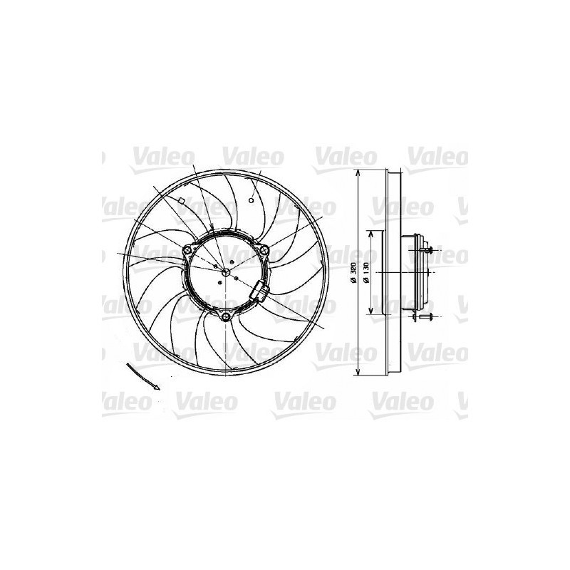 Ventilateur (refroidissement moteur) VALEO