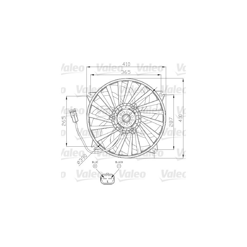 Ventilateur (refroidissement moteur) VALEO