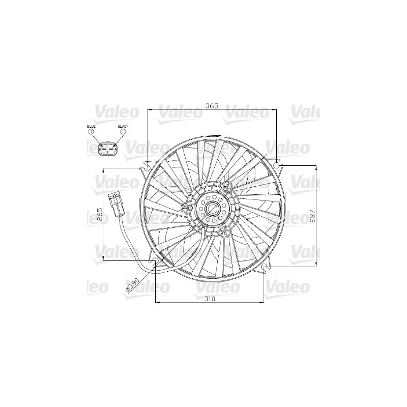 Ventilateur (refroidissement moteur) VALEO