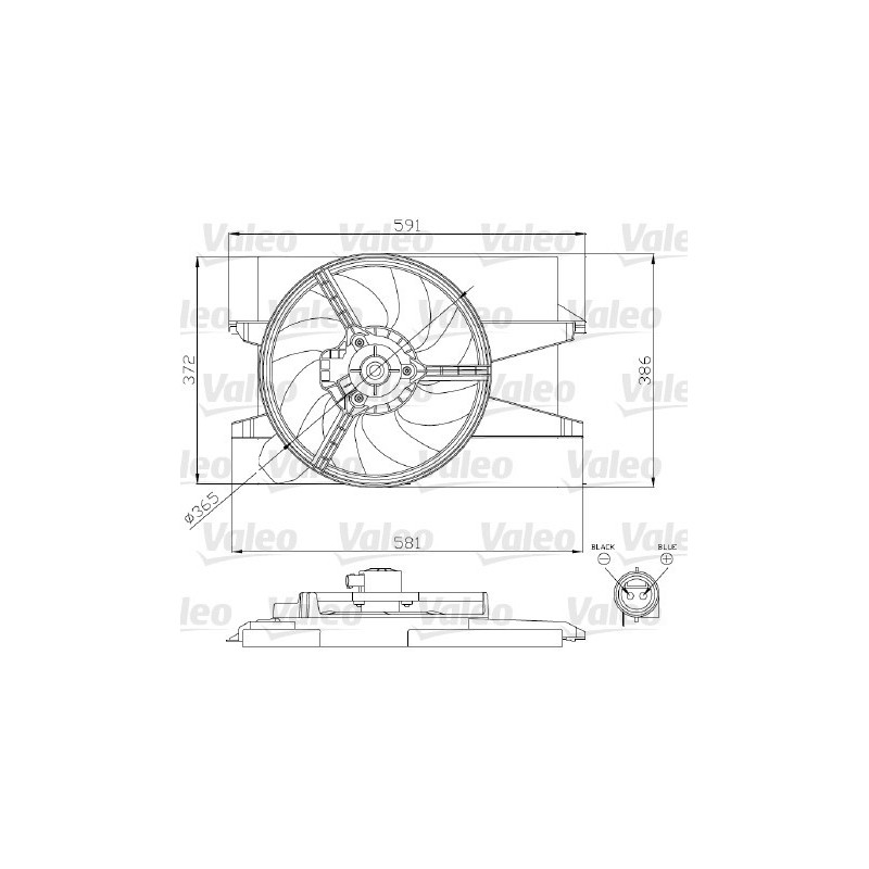 Ventilateur (refroidissement moteur) VALEO