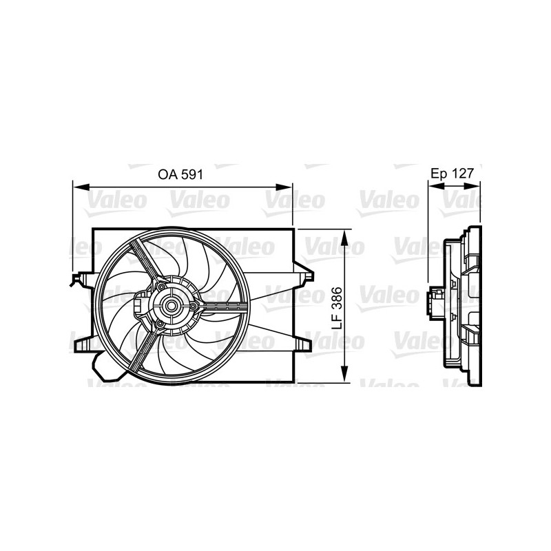 Ventilateur (refroidissement moteur) VALEO