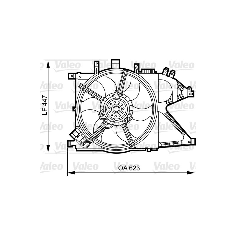 Support (ventilateur radiateur) VALEO