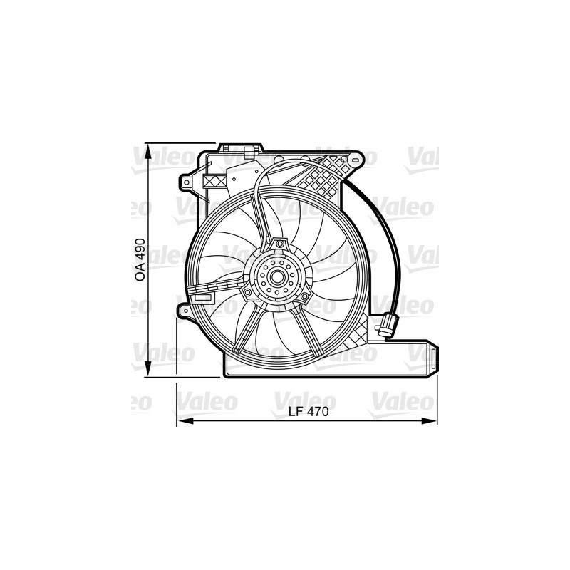 Support (ventilateur radiateur) VALEO