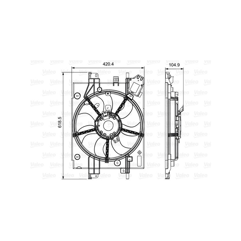 Ventilateur (refroidissement moteur) VALEO