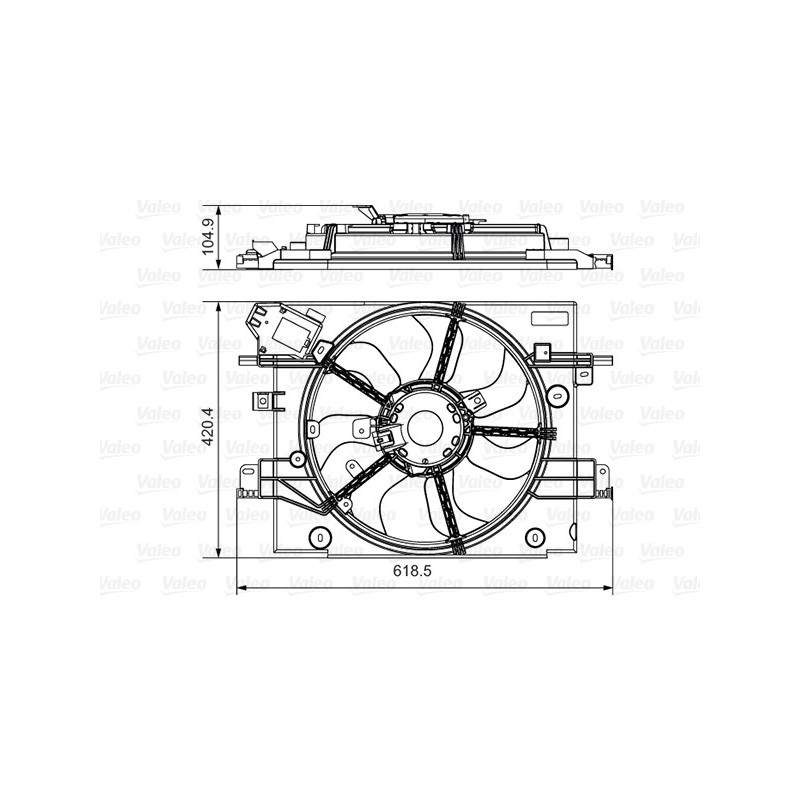 Ventilateur (refroidissement moteur) VALEO