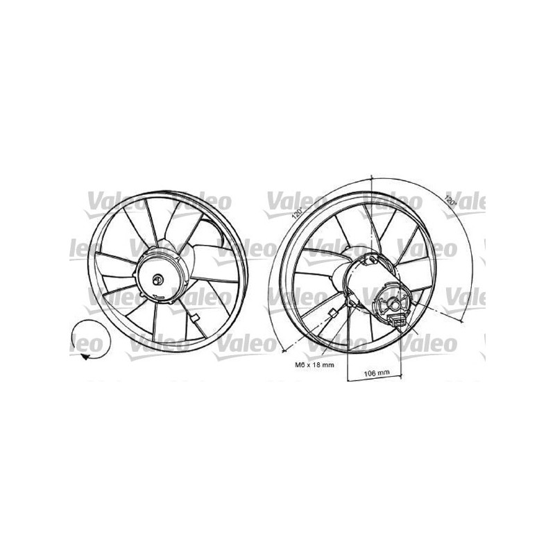 Ventilateur (refroidissement moteur) VALEO
