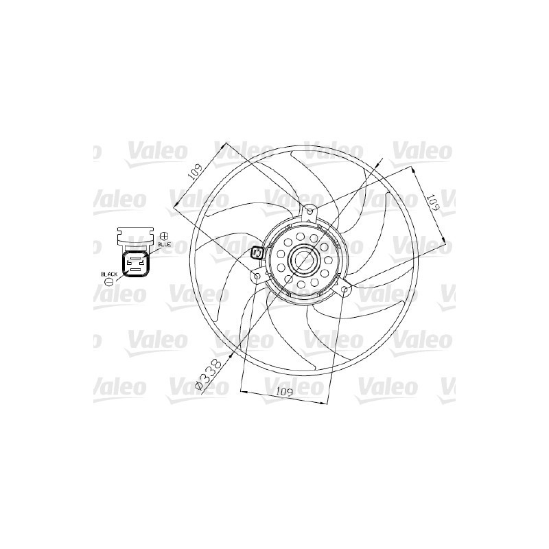 Ventilateur (refroidissement moteur) VALEO