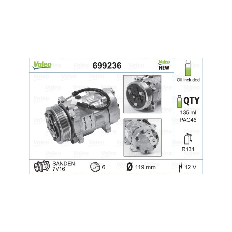 Compresseur de climatisation VALEO