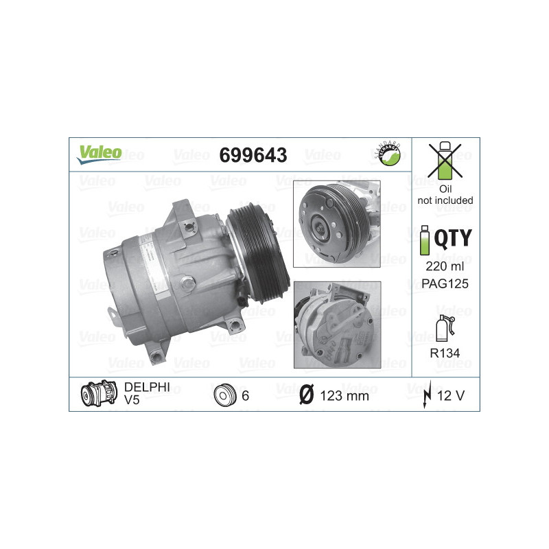 Compresseur de climatisation VALEO