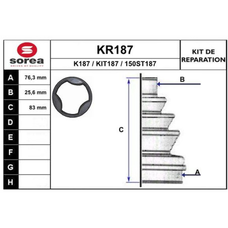 Jeu de joints-soufflets...