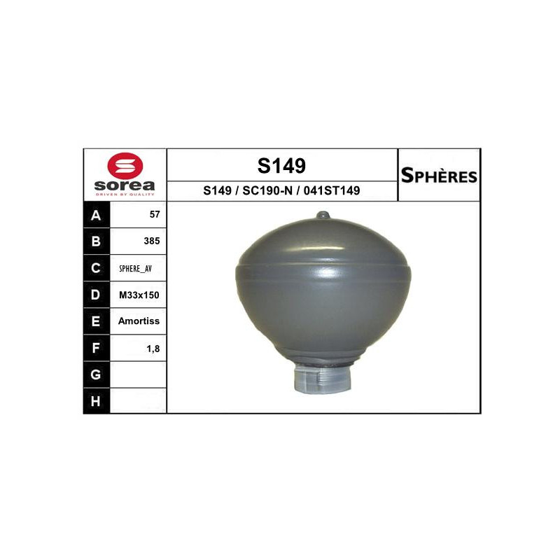 Sphères / Accumulateur de suspension EAI