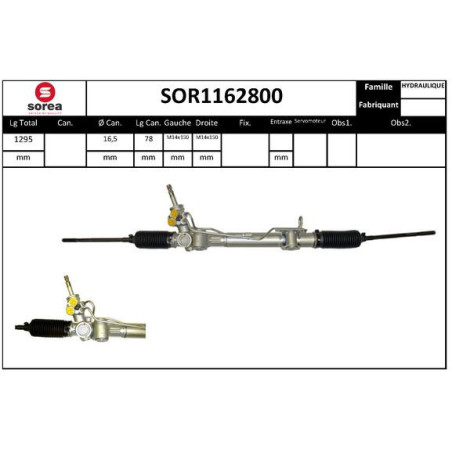 Crémaillère de direction EAI