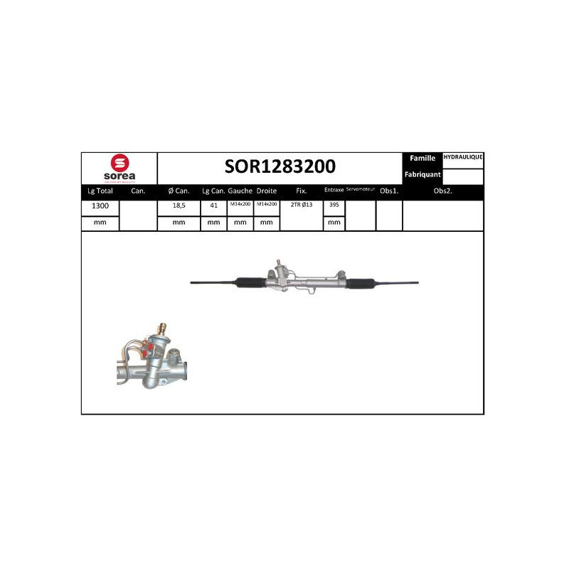 Crémaillère de direction EAI