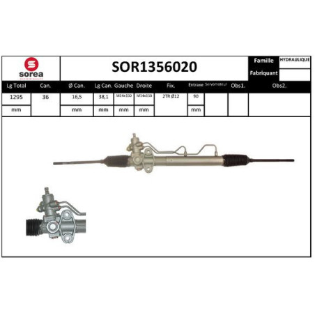 Crémaillère de direction EAI