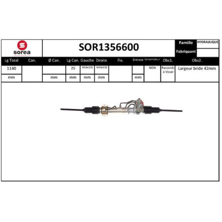 Crémaillère de direction EAI