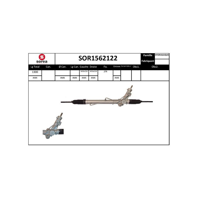 Crémaillère de direction EAI