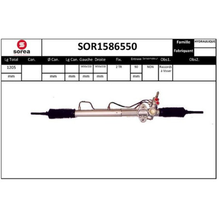 Crémaillère de direction EAI