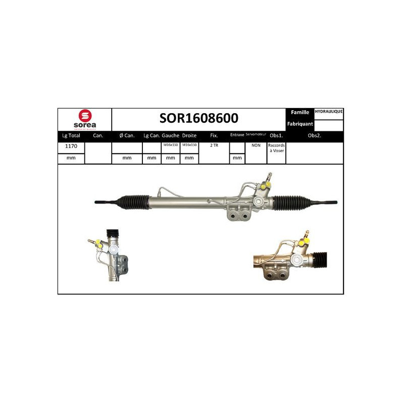 Crémaillère de direction EAI