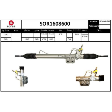 Crémaillère de direction EAI