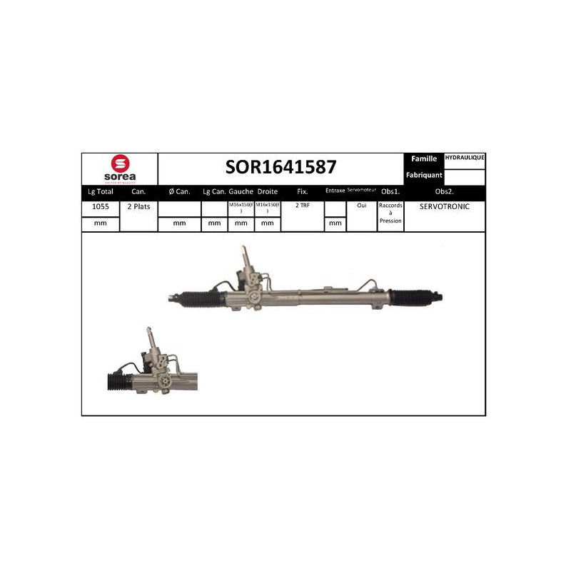 Crémaillère de direction EAI