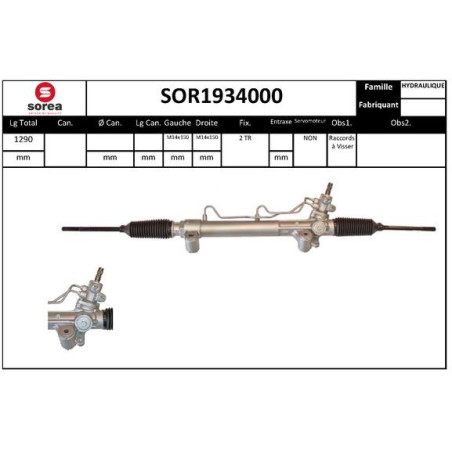 Crémaillère de direction EAI