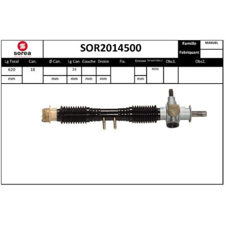 Crémaillère de direction EAI