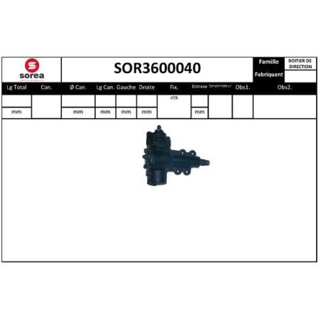 Crémaillère de direction EAI