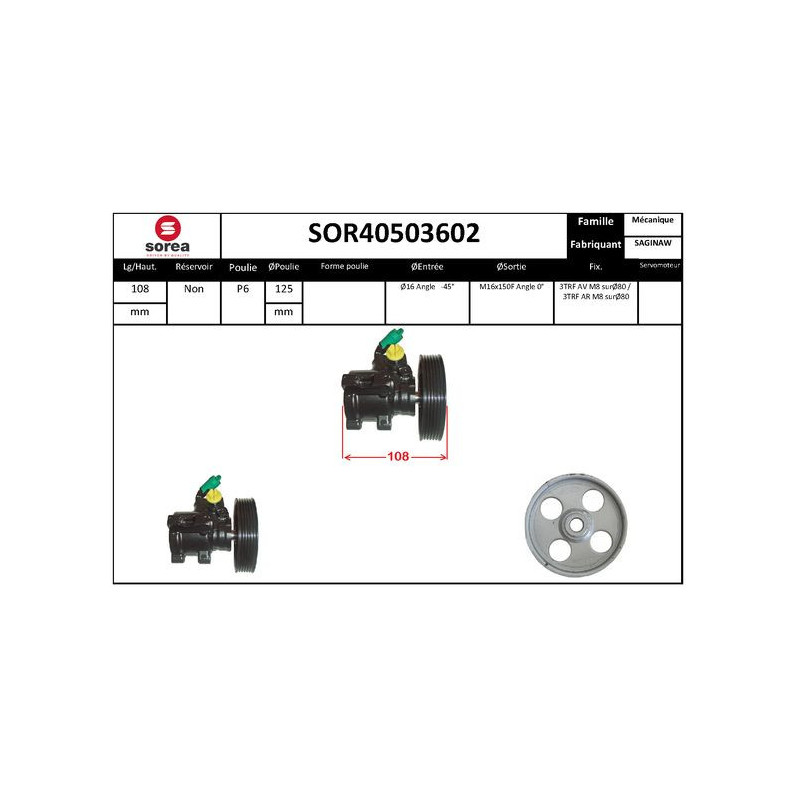 Pompe hydraulique (direction) EAI