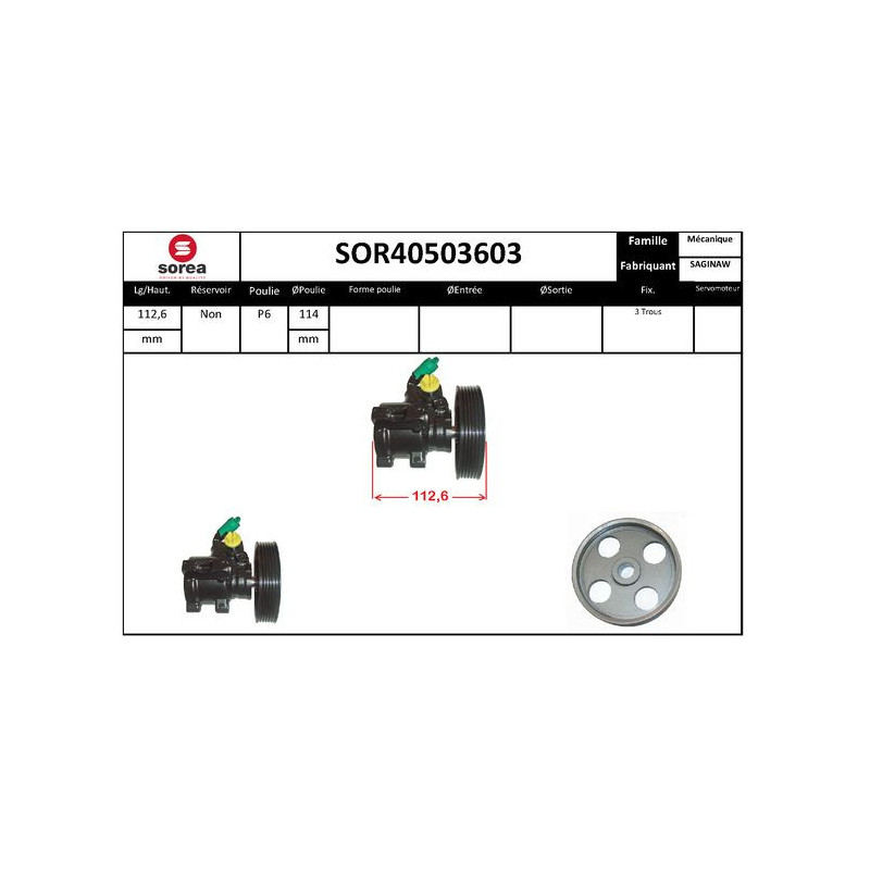 Pompe hydraulique (direction) EAI
