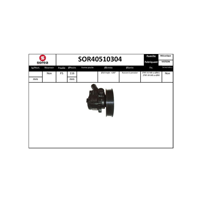 Pompe hydraulique (direction) EAI
