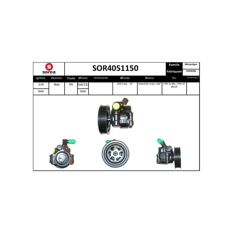 Pompe hydraulique (direction) EAI
