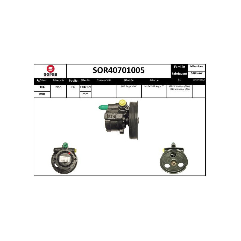 Pompe hydraulique (direction) EAI