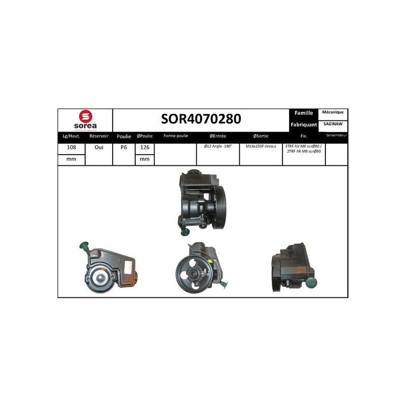 Pompe hydraulique (direction) EAI