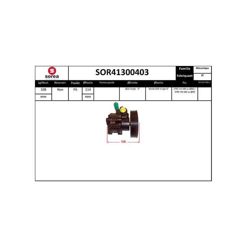 Pompe hydraulique (direction) EAI