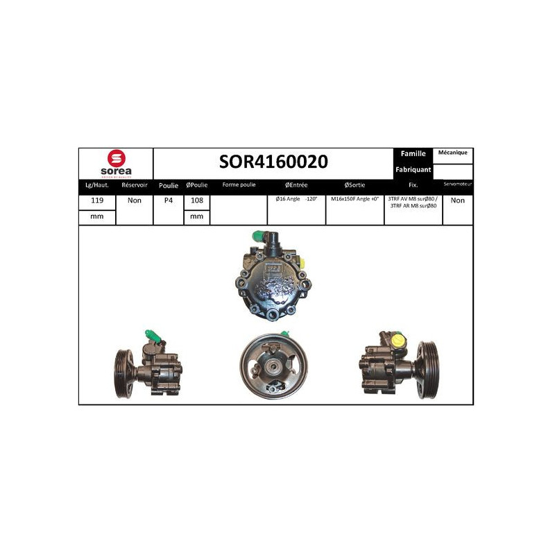 Pompe hydraulique (direction) EAI