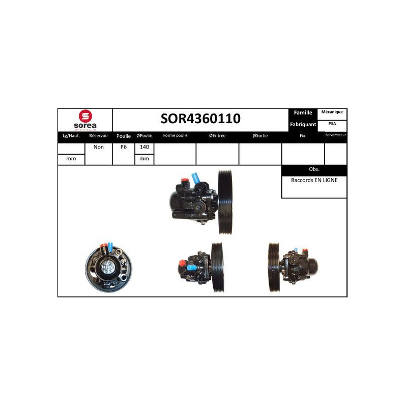 Pompe hydraulique (direction) EAI