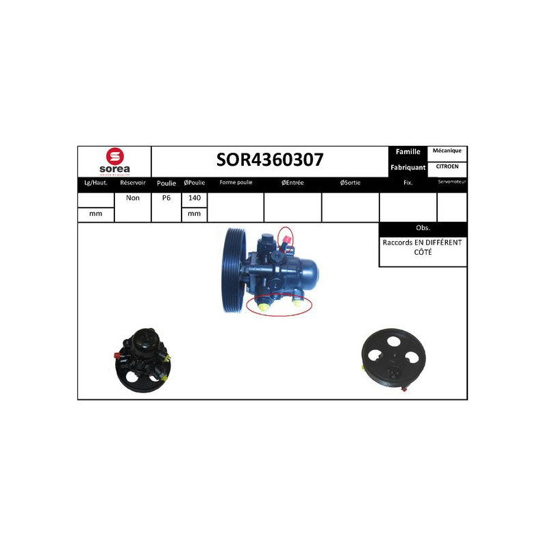 Pompe hydraulique (direction) EAI