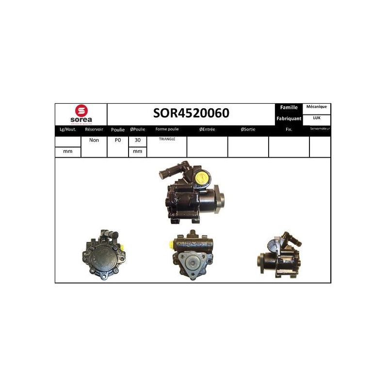 Pompe hydraulique (direction) EAI
