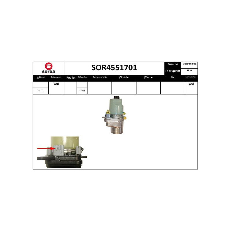 Pompe hydraulique (direction) EAI
