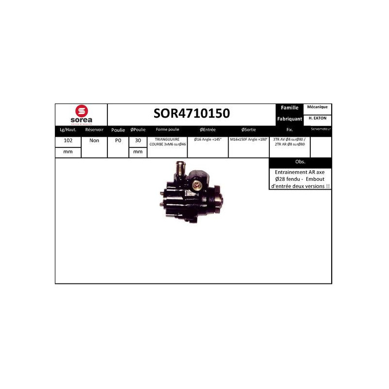 Pompe hydraulique (direction) EAI