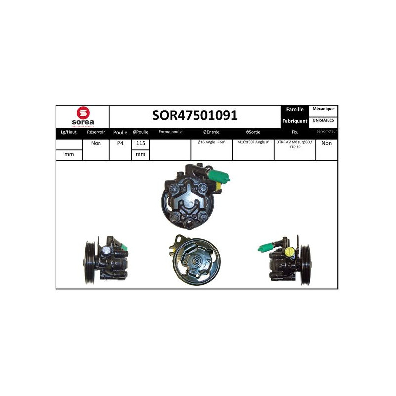 Pompe hydraulique (direction) EAI