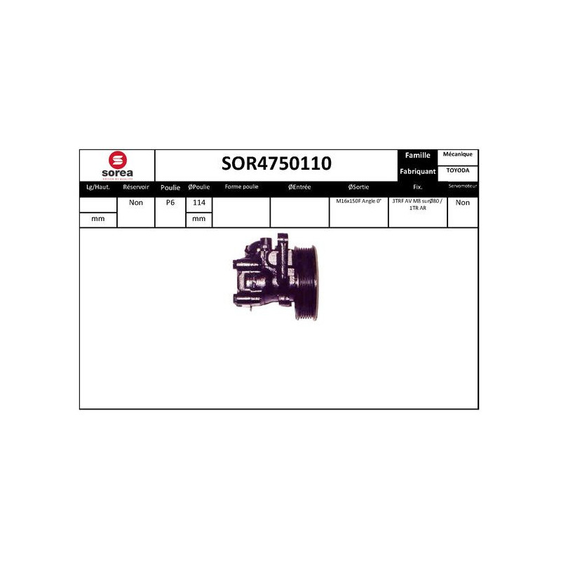 Pompe hydraulique (direction) EAI
