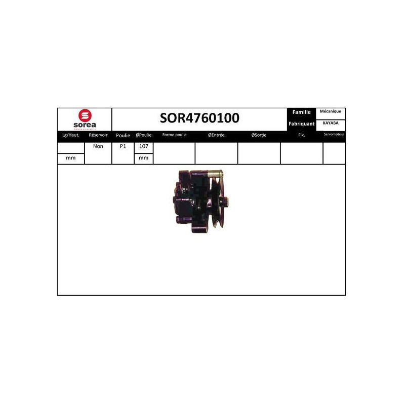 Pompe hydraulique (direction) EAI