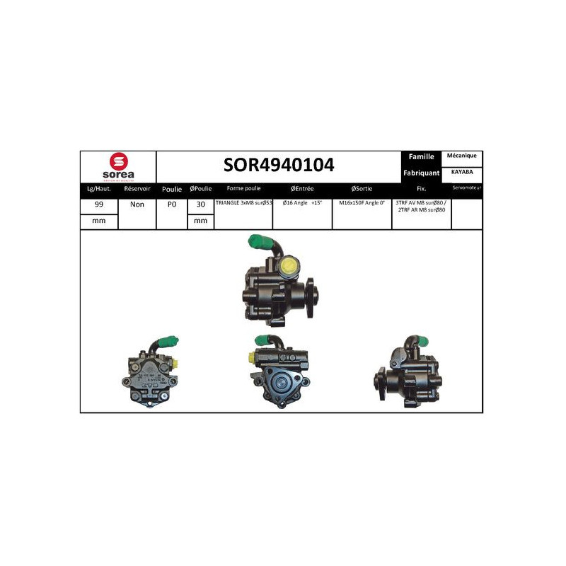 Pompe hydraulique (direction) EAI