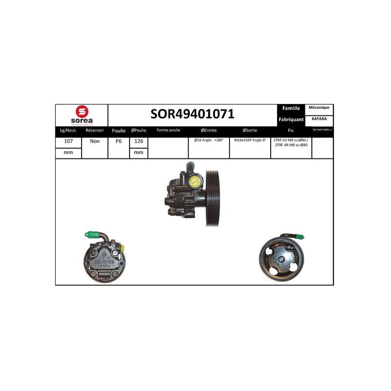 Pompe hydraulique (direction) EAI