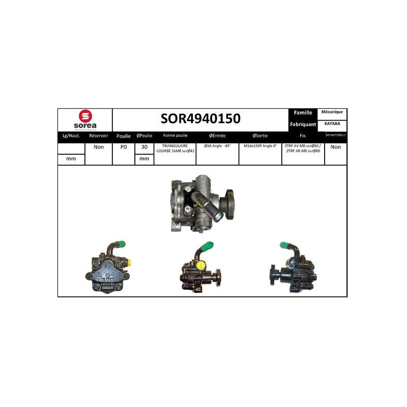 Pompe hydraulique (direction) EAI