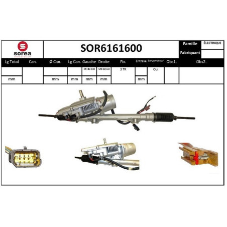 Crémaillère de direction EAI