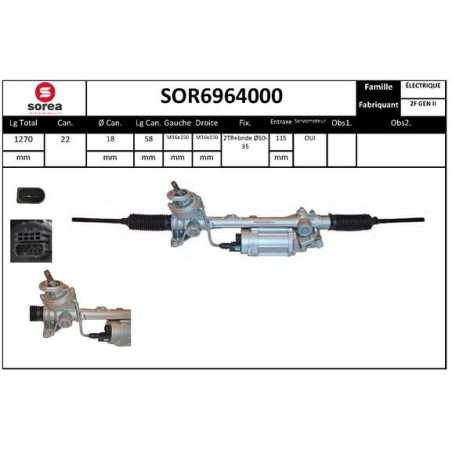 Crémaillère de direction EAI